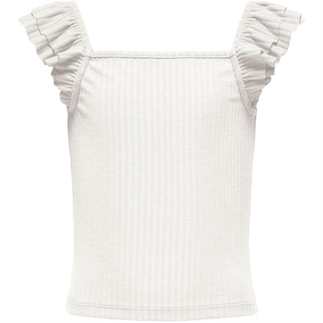 Kids ONLY Cloud Dancer Nella Frill Strap Top