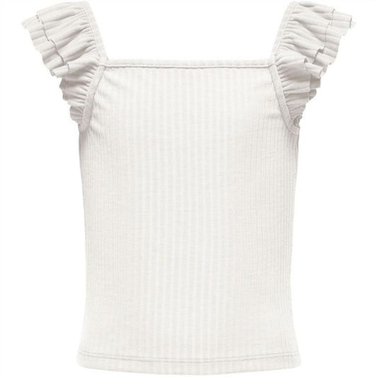 Kids ONLY Cloud Dancer Nella Frill Strap Top