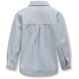 Kids ONLY Light Blue Denim Gina Stripe Jacket