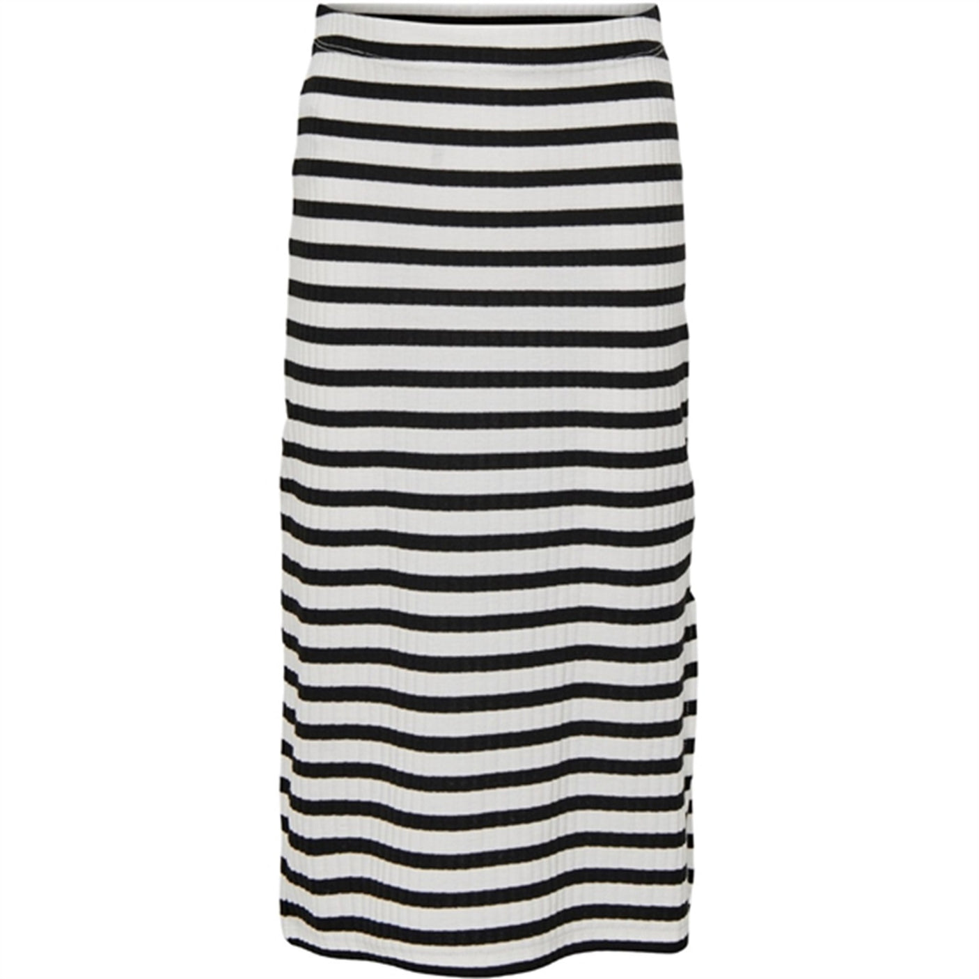 Kids ONLY Cloud Dancer / Black Nella Side Slit Skirt