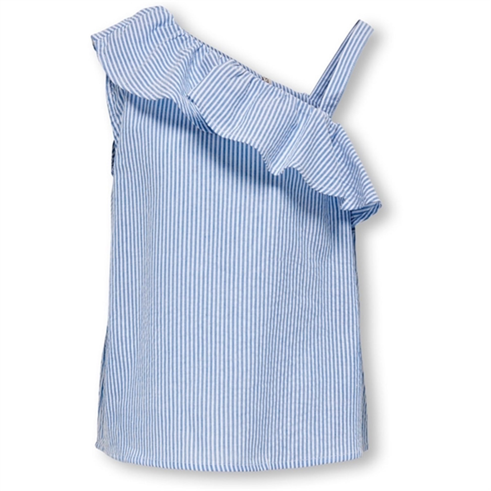 Kids ONLY Cloud Dancer / Clear Sky Milla One Shoulder Top