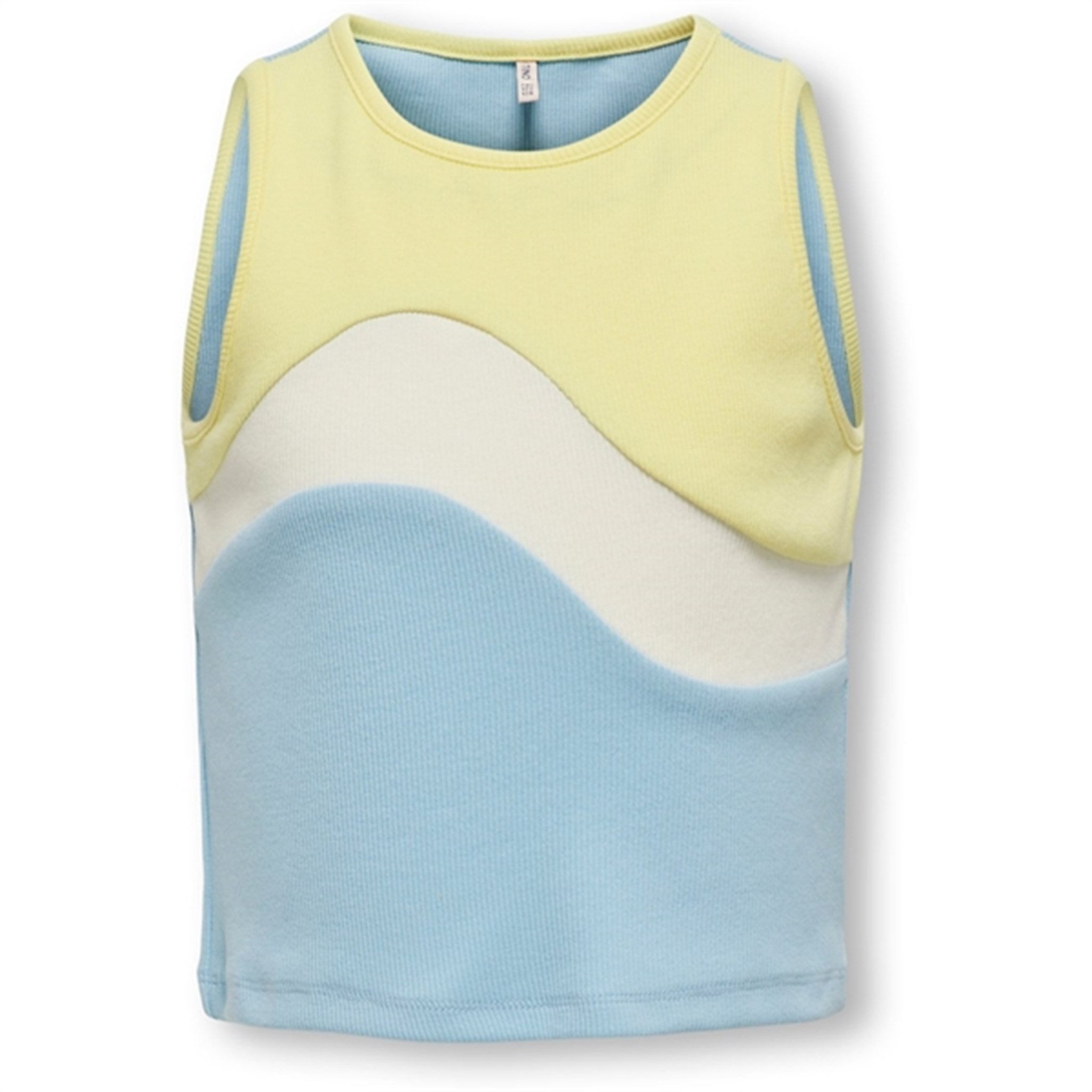 Kids ONLY Clear Sky / Yellow Pear Gry Color Block Top