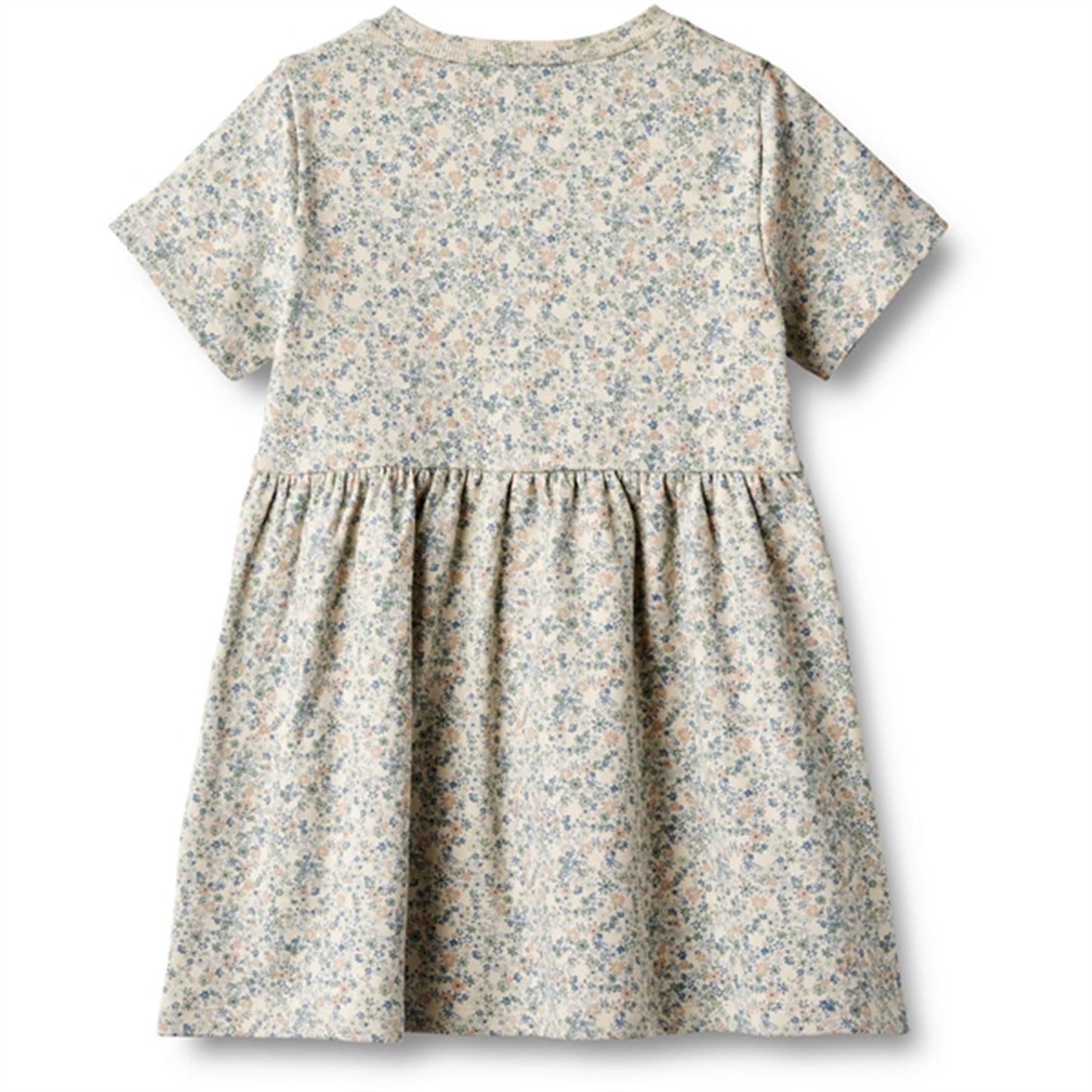 Wheat Sandshell Mini Flowers Jersey Dress Anna