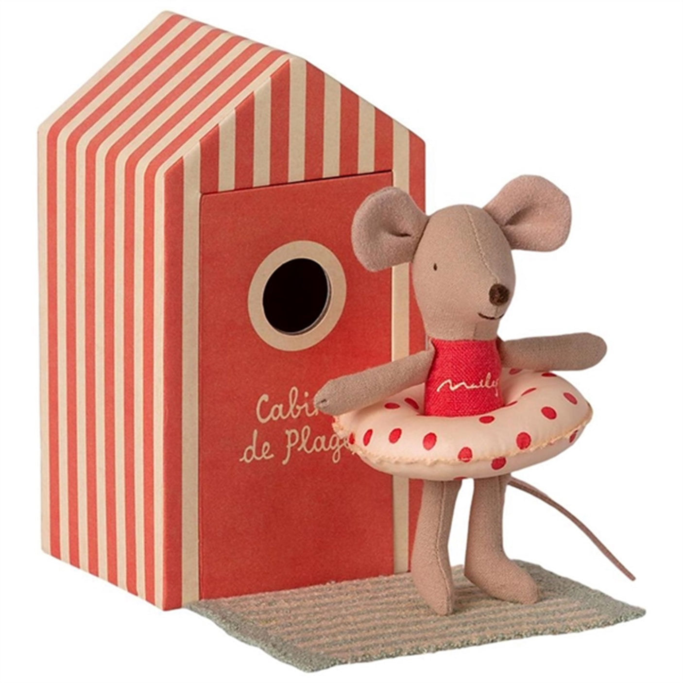 Maileg Little Sister Mouse In Beach House