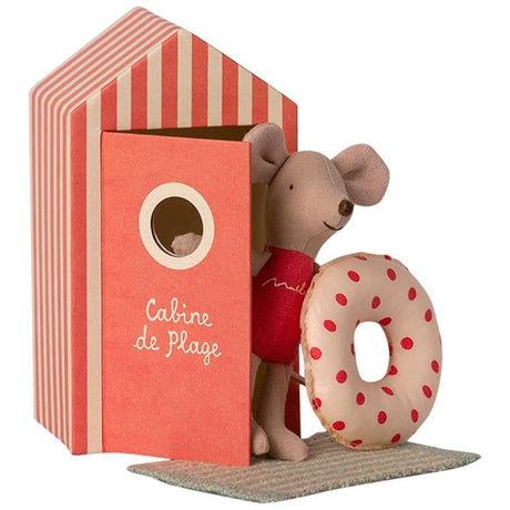 Maileg Little Sister Mouse In Beach House 2