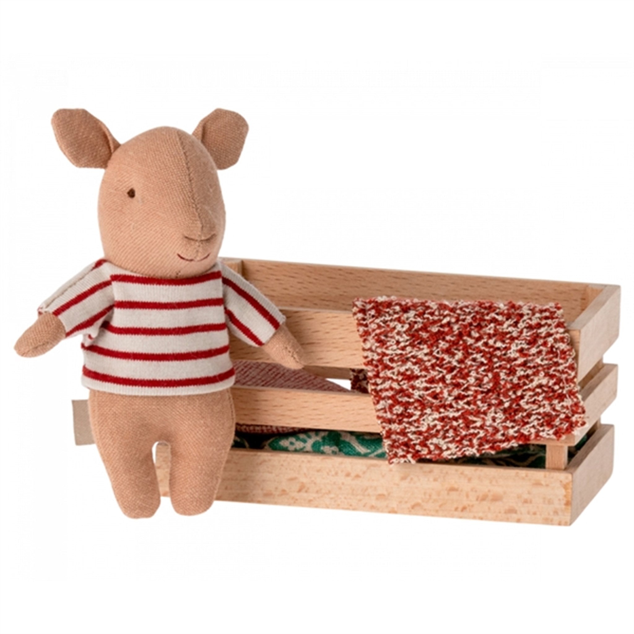 Maileg Pig In Box, Baby - Girl