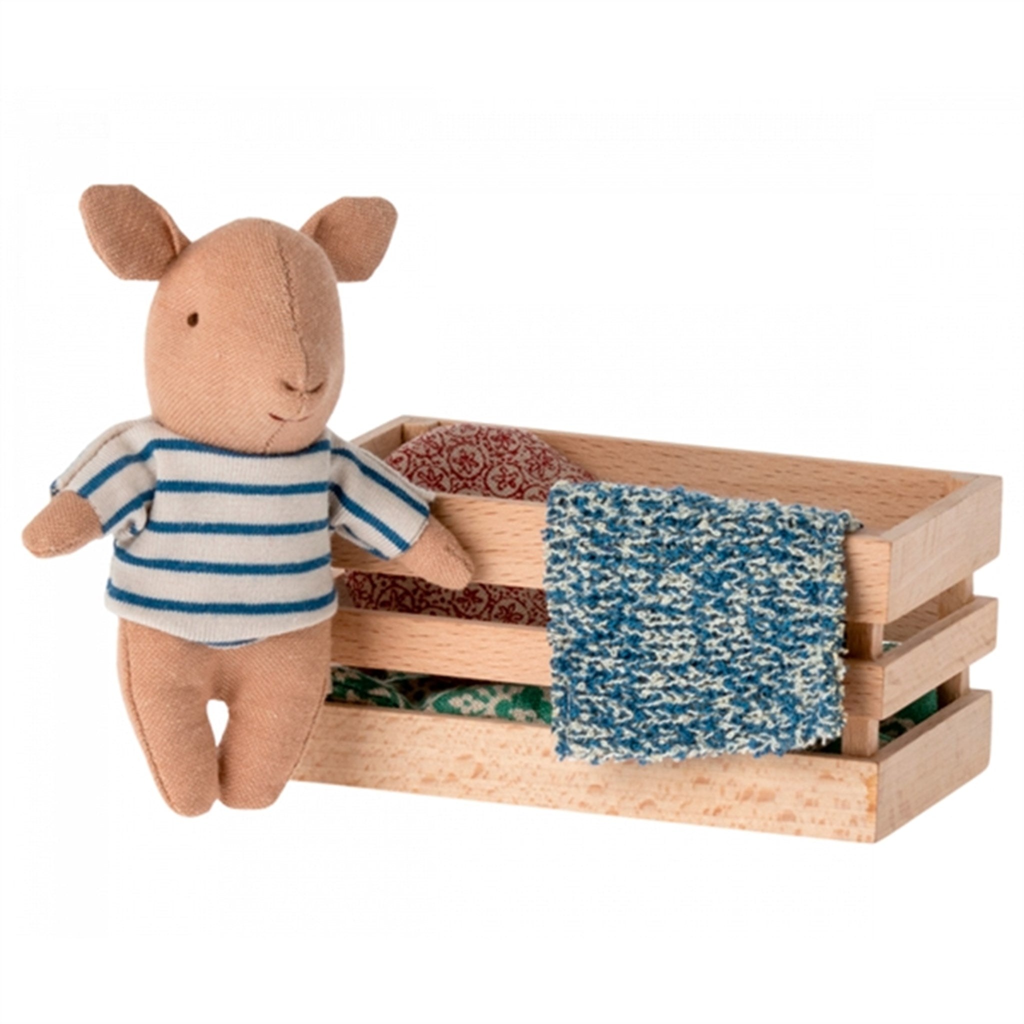 Maileg Pig In Box, Baby - Boy