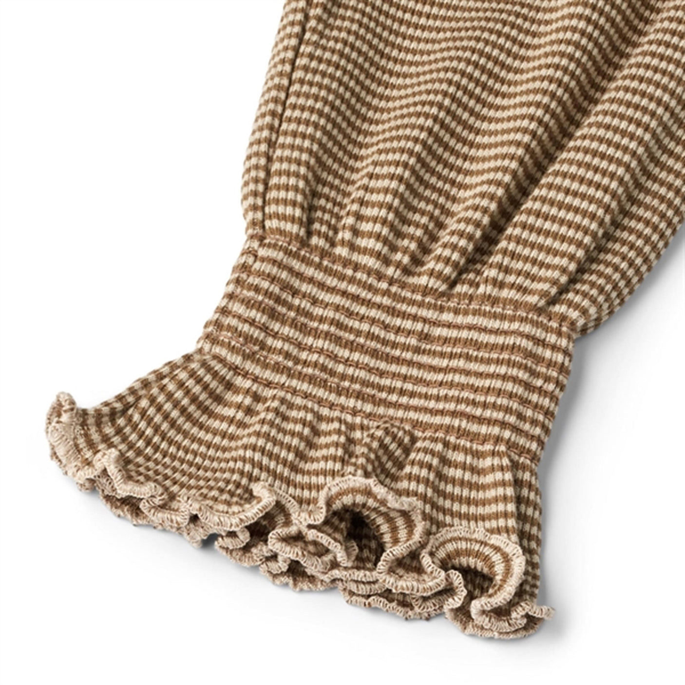 Wheat Beige Rib Stripe Eliane Jersey Dress