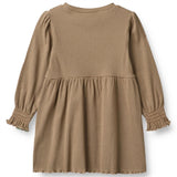 Wheat Beige Rib Stripe Eliane Jersey Dress
