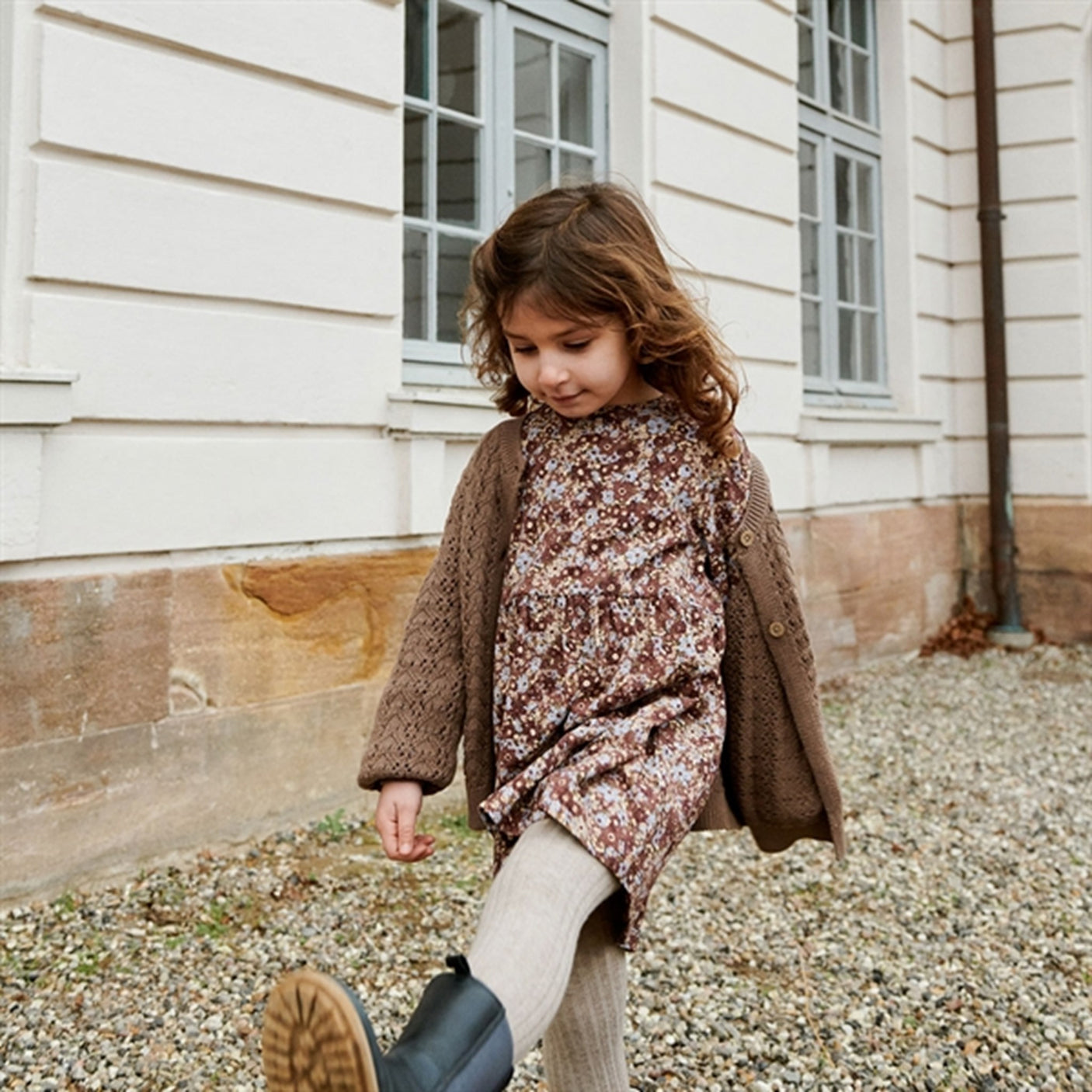 Wheat Flowers In Plenty Eliane Jersey Dress