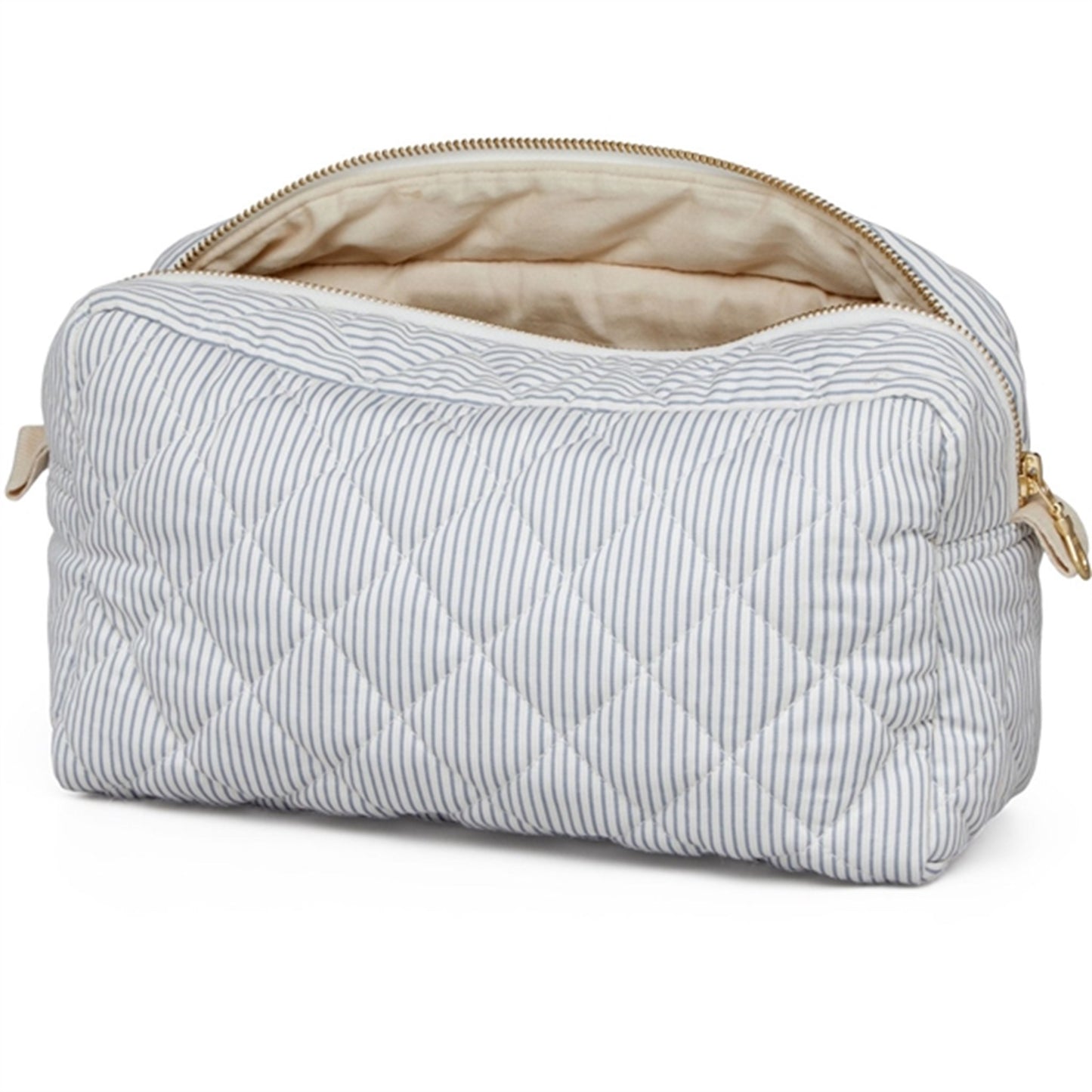 Cam Cam Copenhagen Toilettaske Classic Stripes Blue, Praline