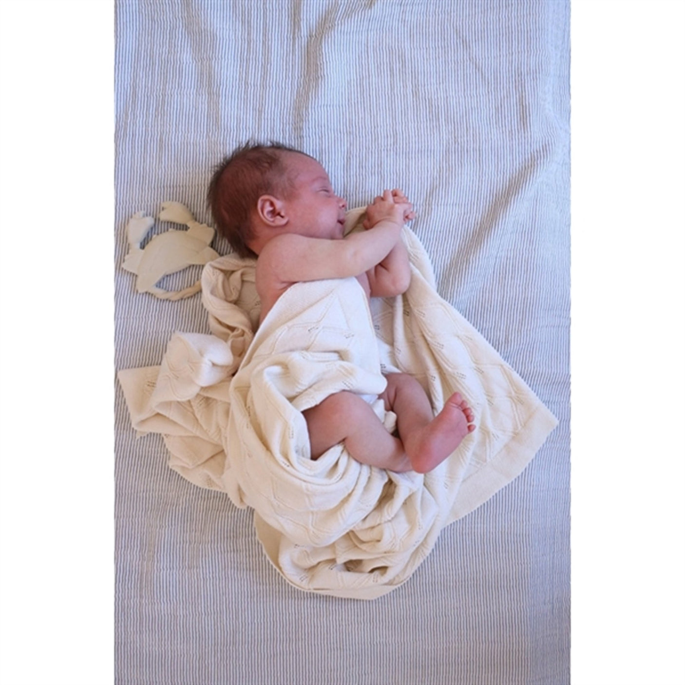 Cam Cam Copenhagen Muslin Blanket Classic Stripes Blue