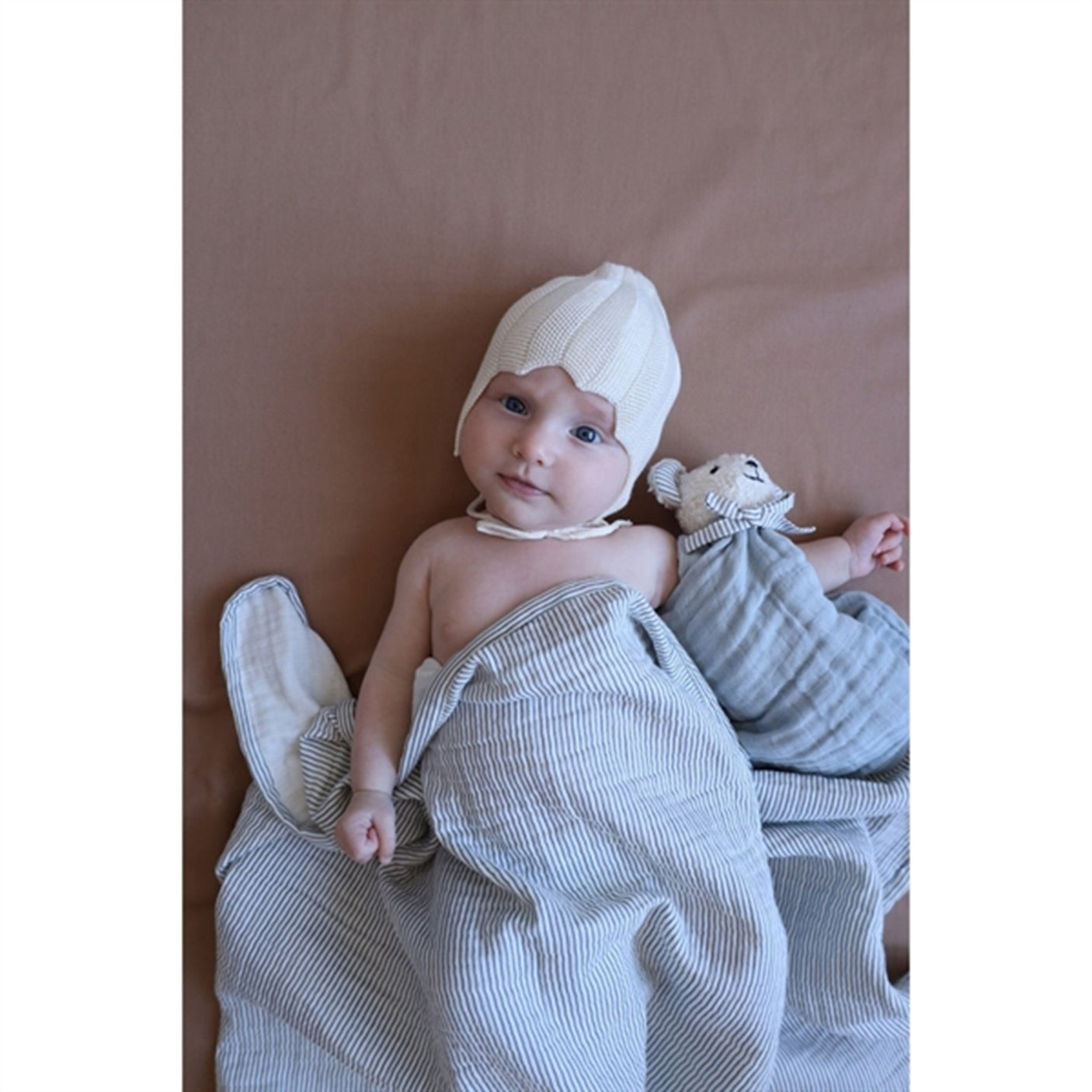 Cam Cam Copenhagen Muslin Blanket Classic Stripes Blue