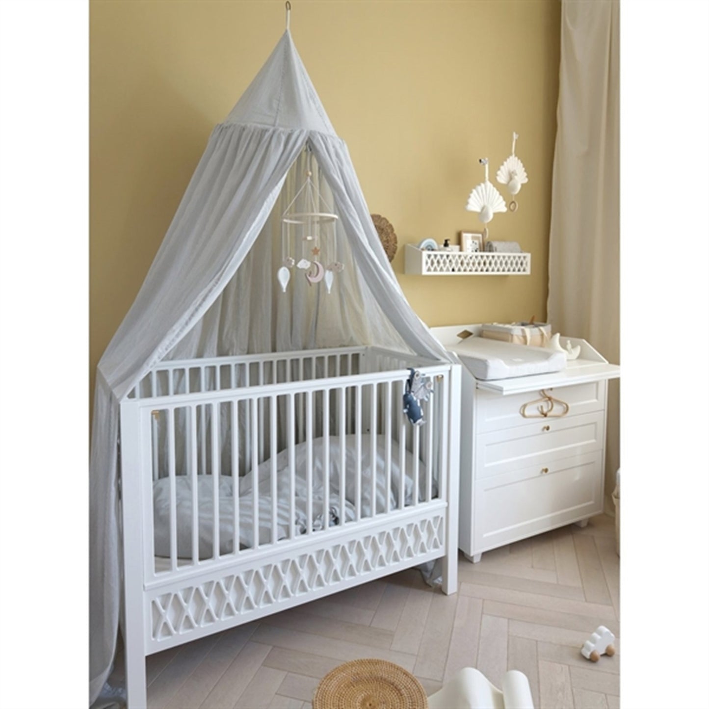 Cam Cam Copenhagen Bed Canopy Classic Stripes Blue