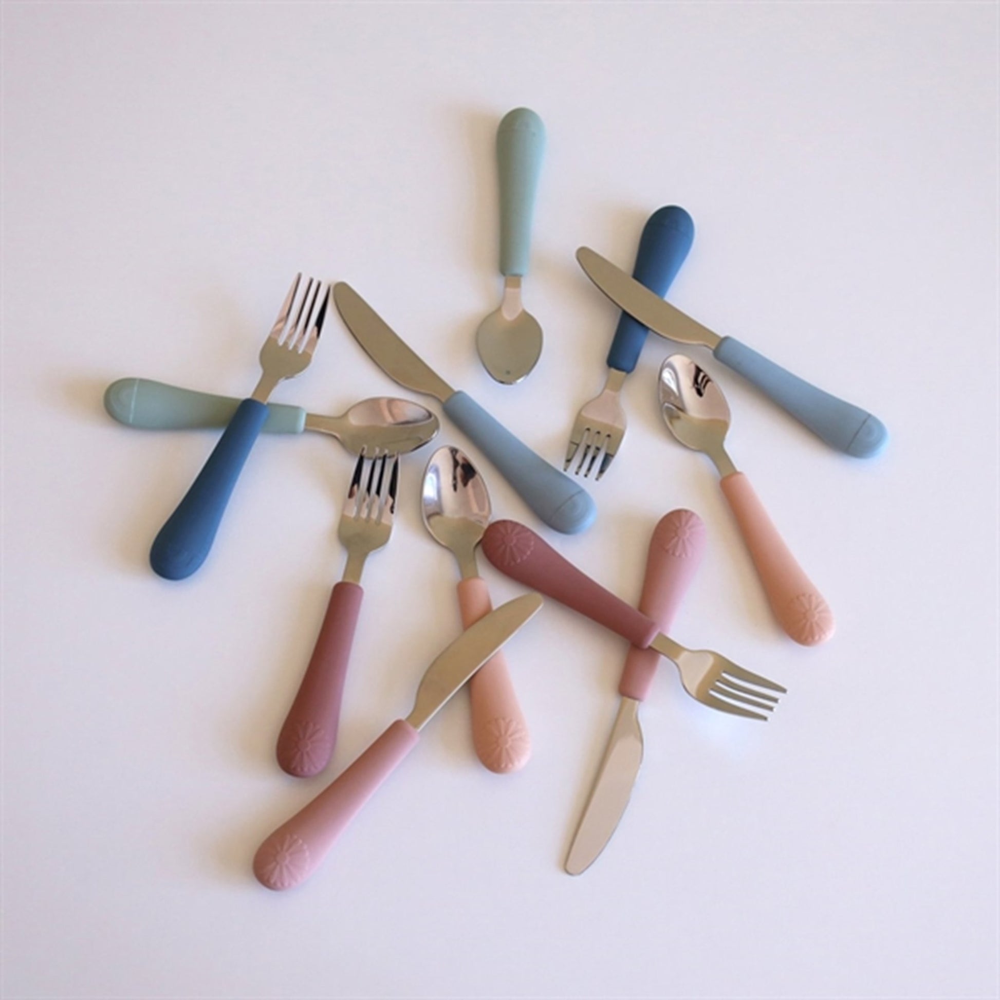 Cam Cam Copenhagen Rainbow Cutlery Set Ocean Mix