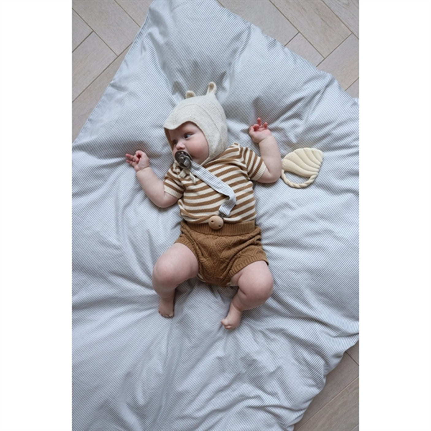 Cam Cam Copenhagen Baby Blanket Classic Stripes Blue