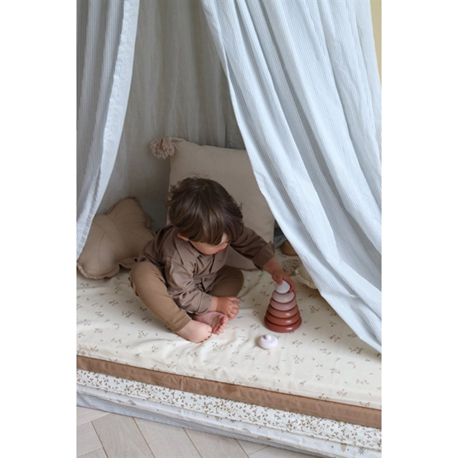 Cam Cam Copenhagen Bed Canopy Classic Stripes Blue