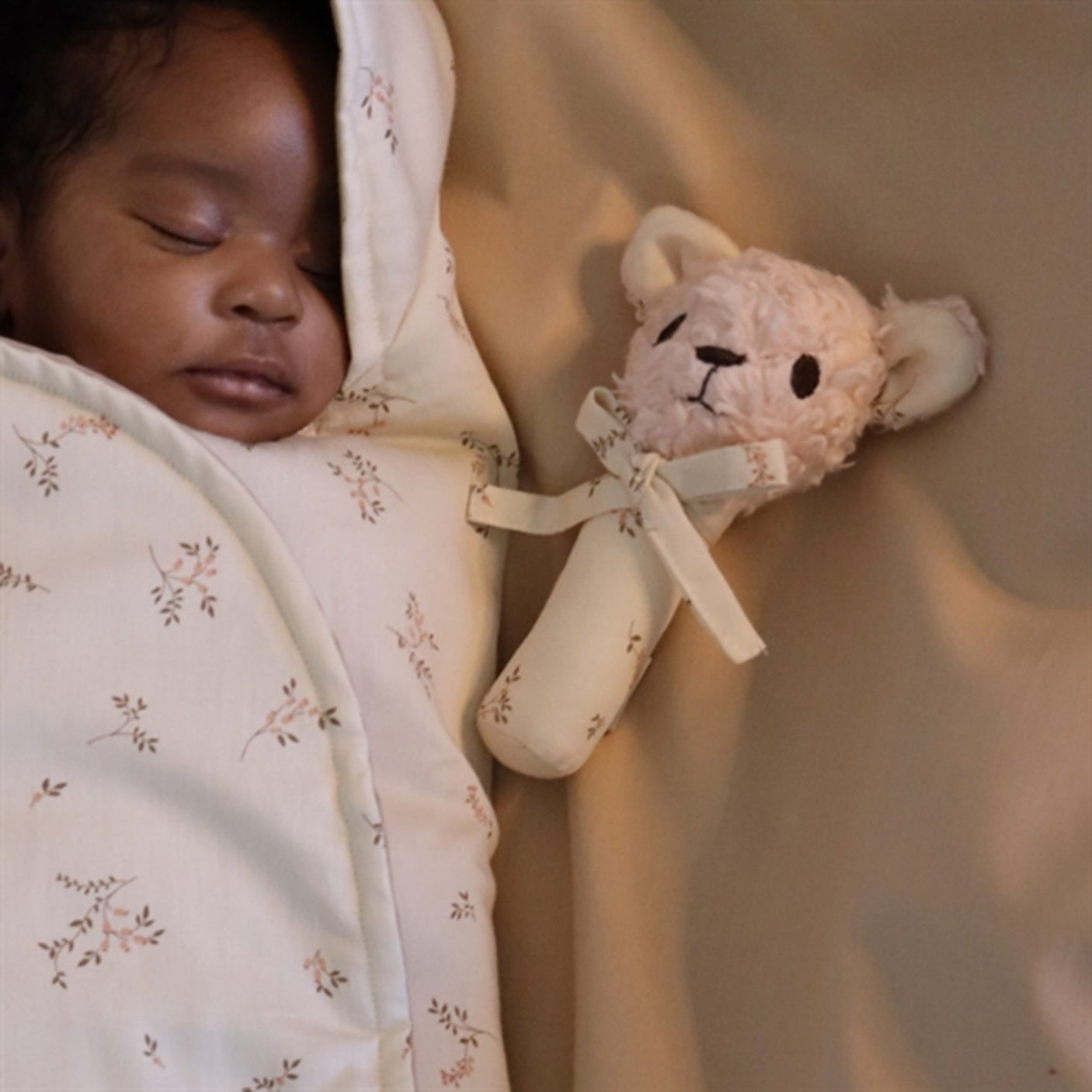 Cam Cam Copenhagen Petite Bear Rattle Coral