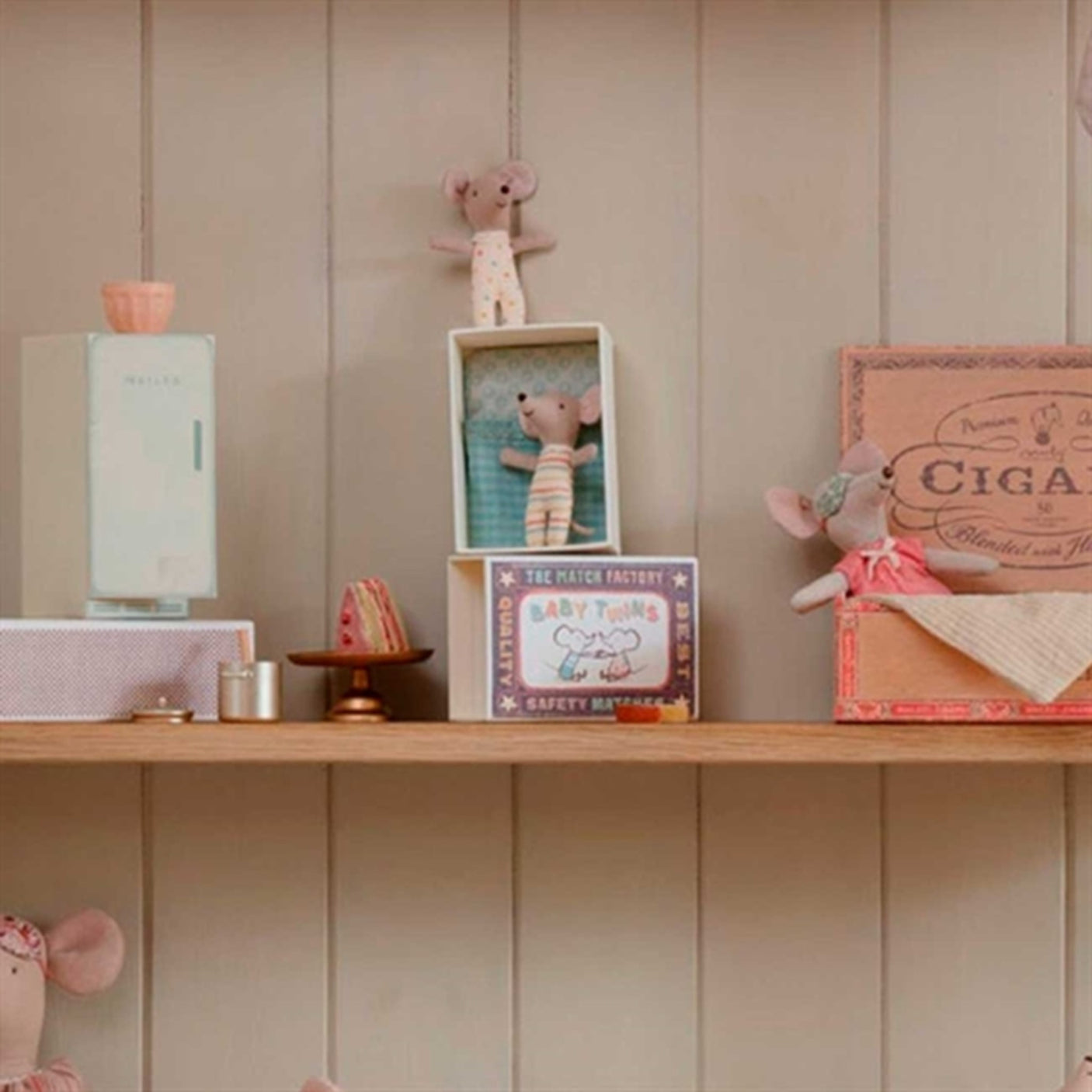 Maileg Twins Baby Mouse In Matchbox 2