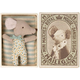 Maileg Baby Mouse Blue