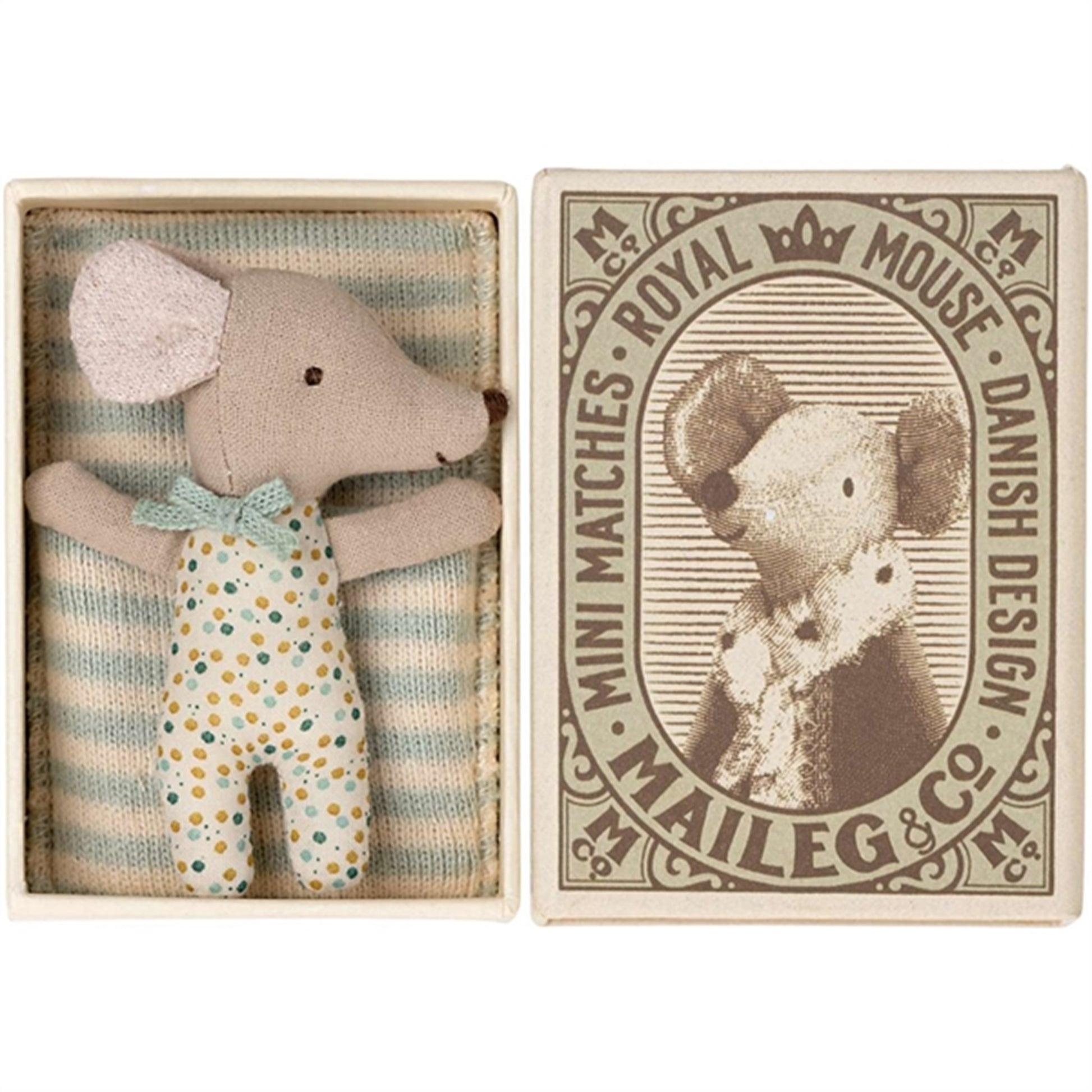 Maileg Baby Mouse Blue