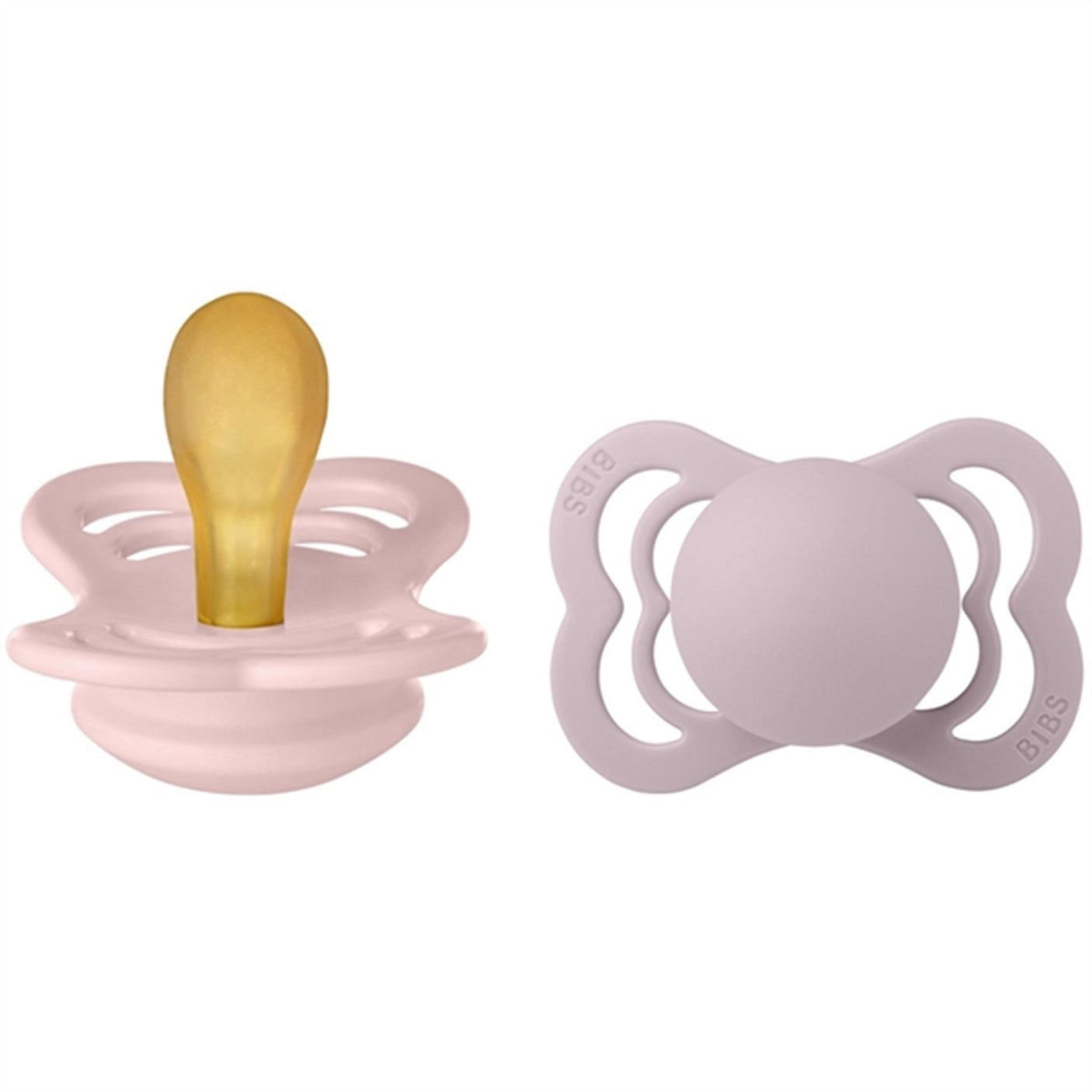 Bibs Supreme Latex Pacifier 2-pack Blossom/Dusky Lilac