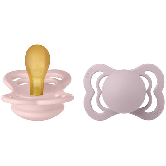 Bibs Supreme Latex Pacifier 2-pack Blossom/Dusky Lilac