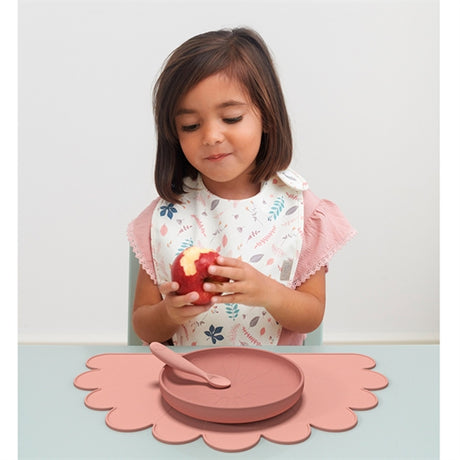 Cam Cam Copenhagen Silicone Placemats Flower Dusty Rose 2