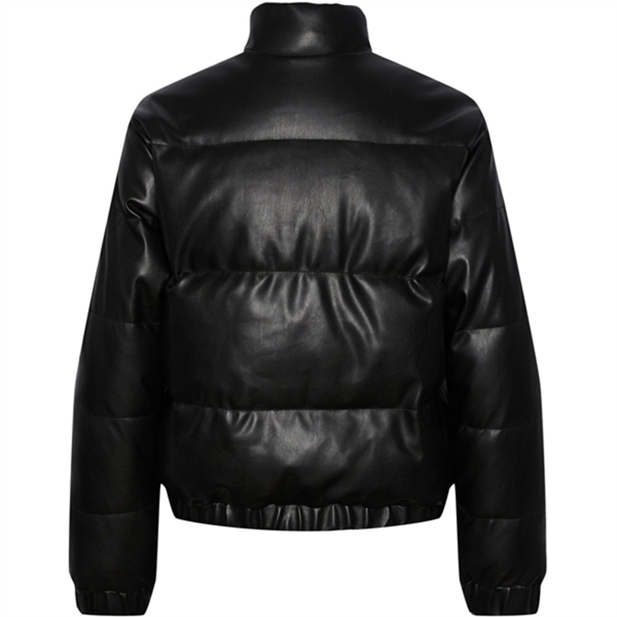 Pieces Kids Black Jevi Short Padded PU Jacket