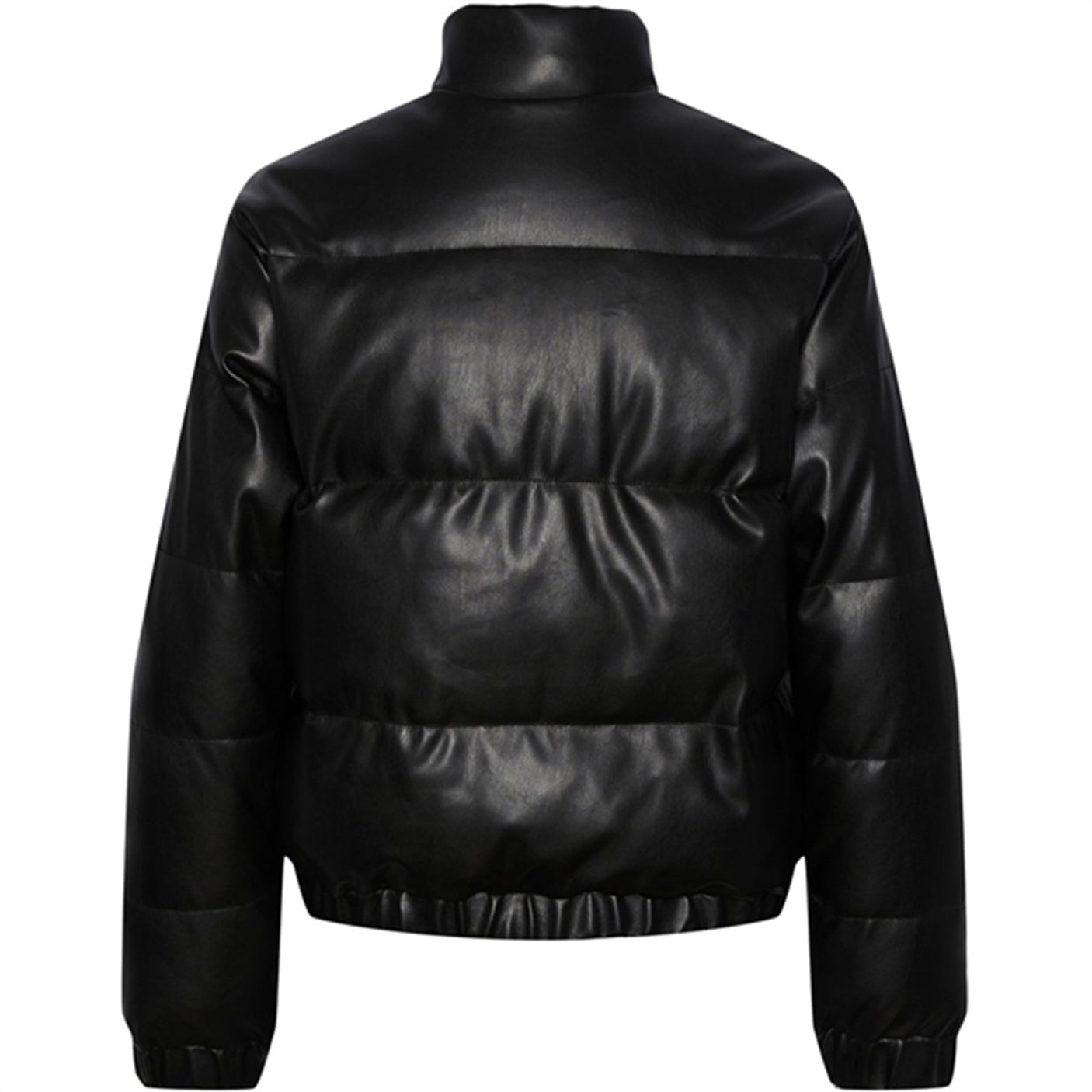 Pieces Kids Black Jevi Short Padded PU Jacket