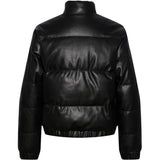 Pieces Kids Black Jevi Short Padded PU Jacket