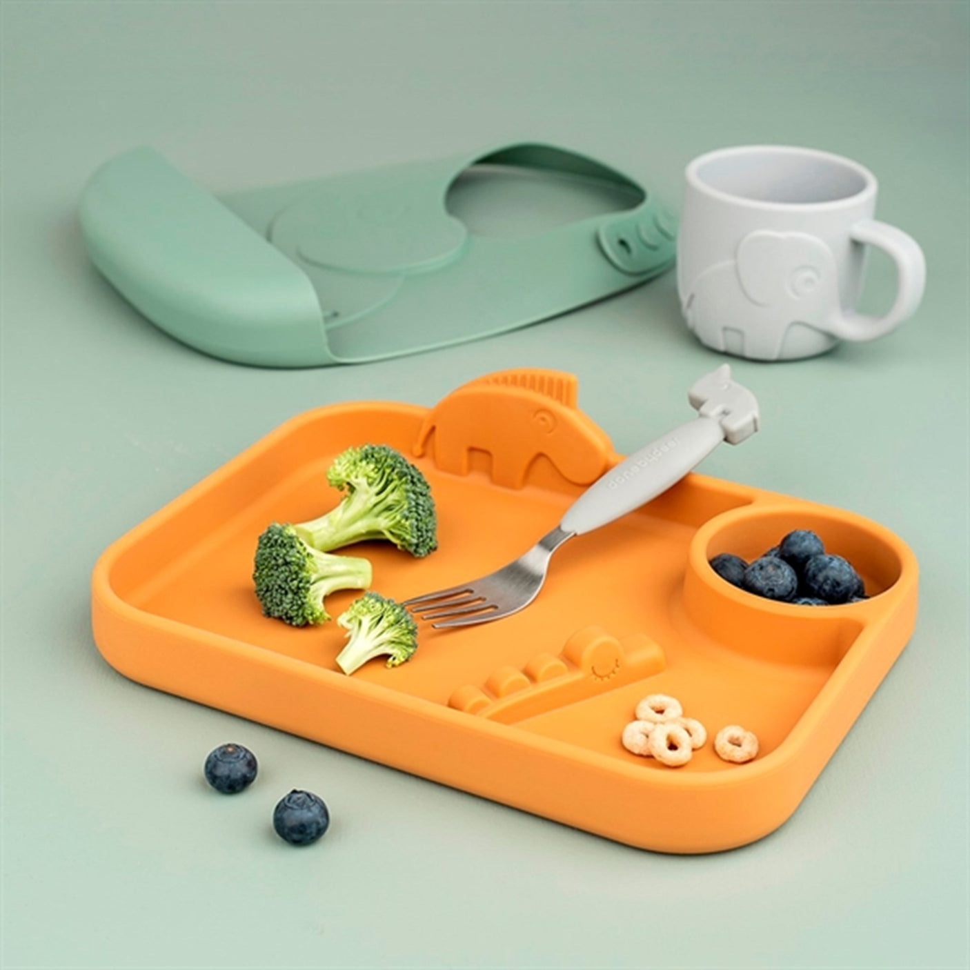 Done by Deer Peekaboo Plate Mustard