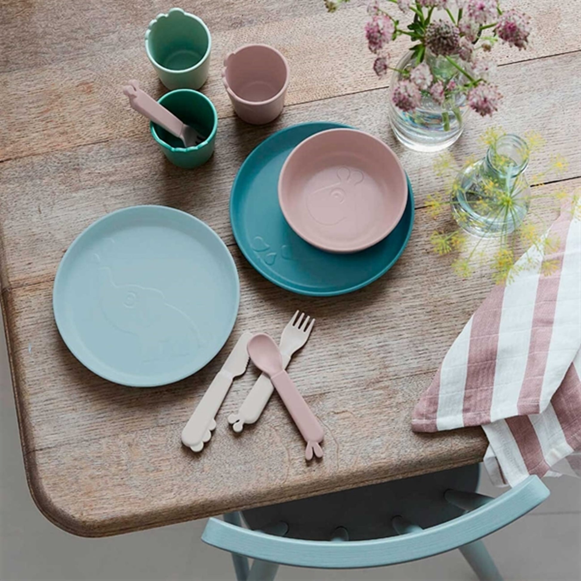 Done by Deer Kiddish Bowl 2-pack Raffi Sand/Coral