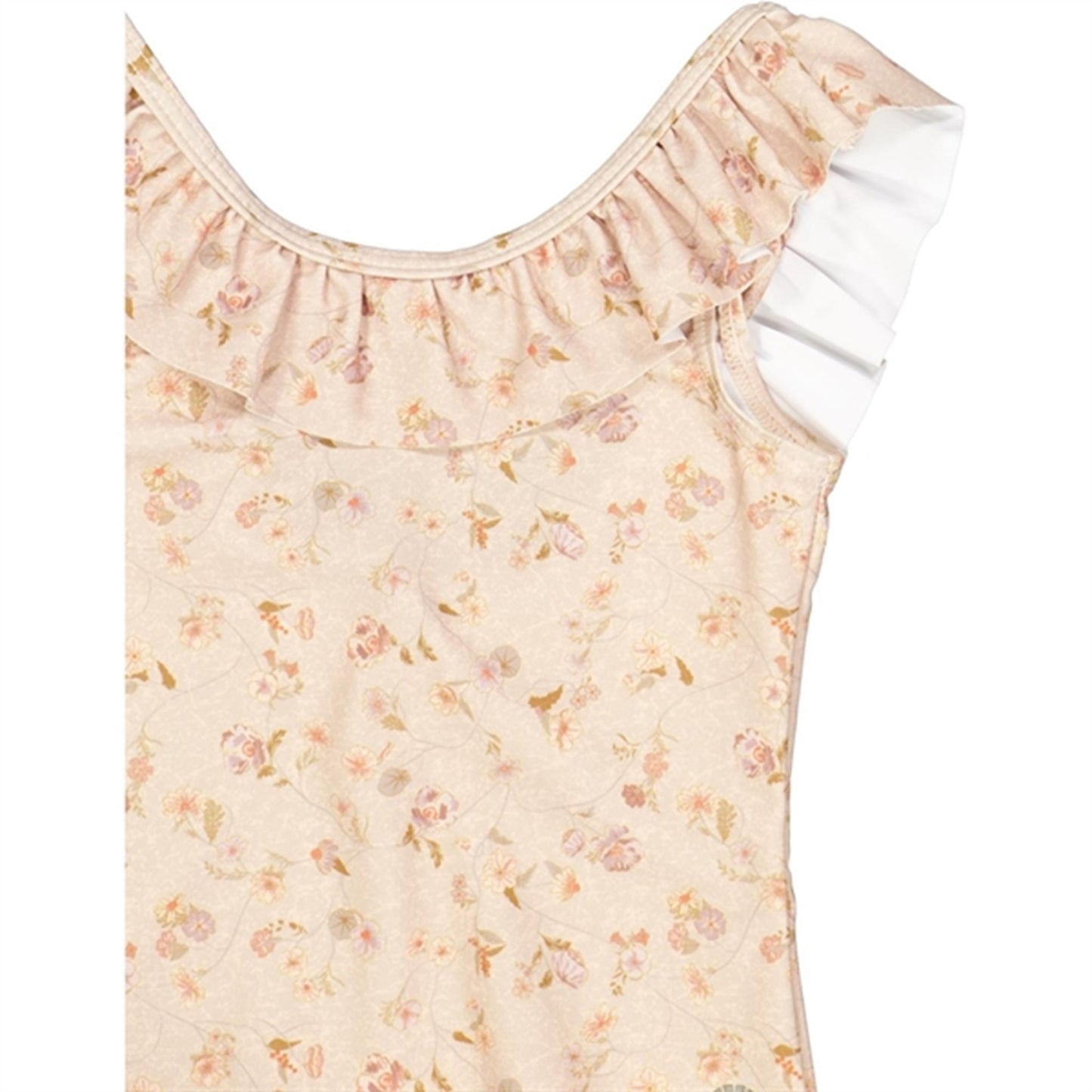 Wheat Purple Poppy Flowers Marie-Louise Swimsuit