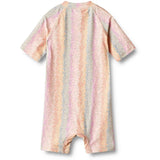 Wheat Rainbow Flowers Swimsuit Cas