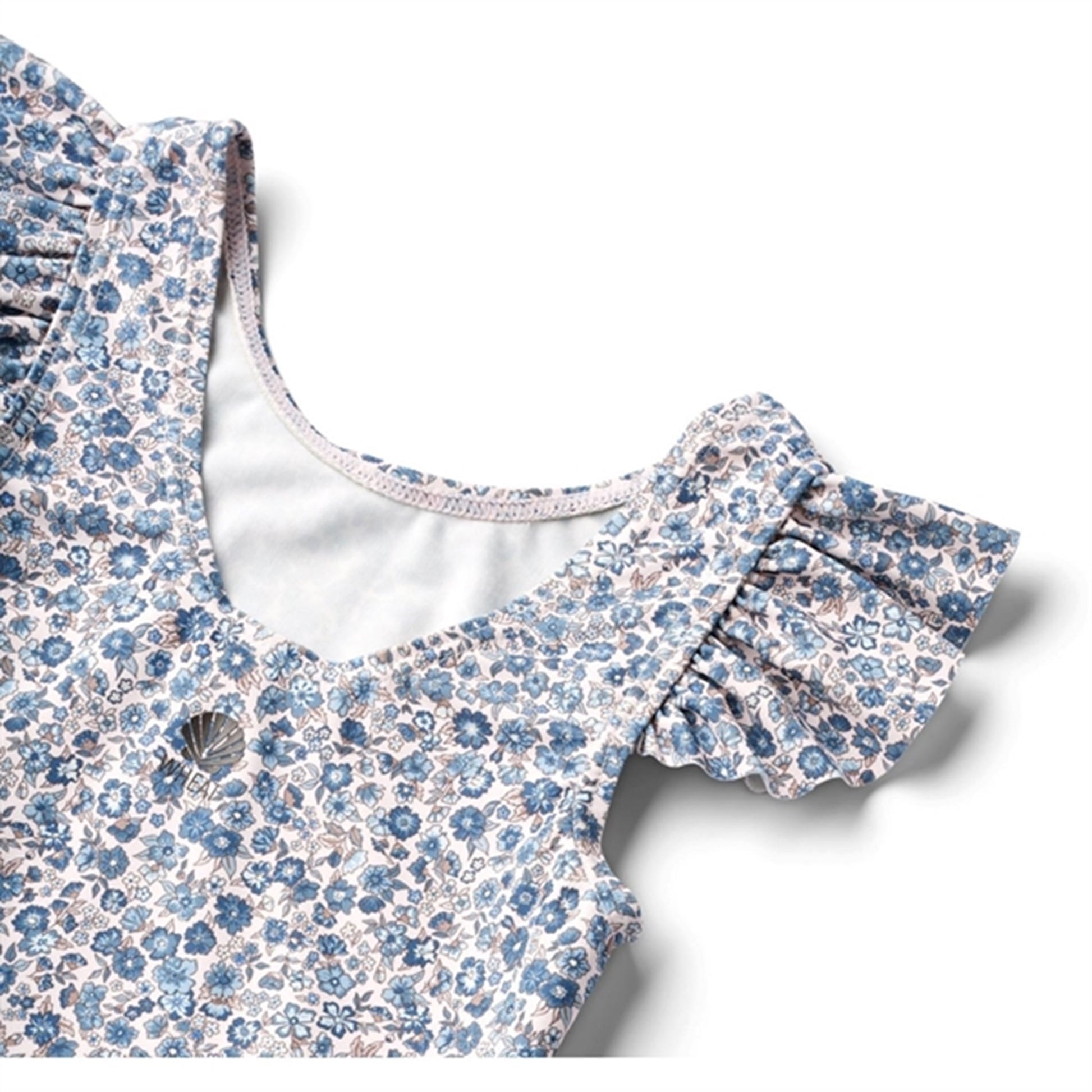 Wheat Blue Flower Meadow Swimsuit Diddi