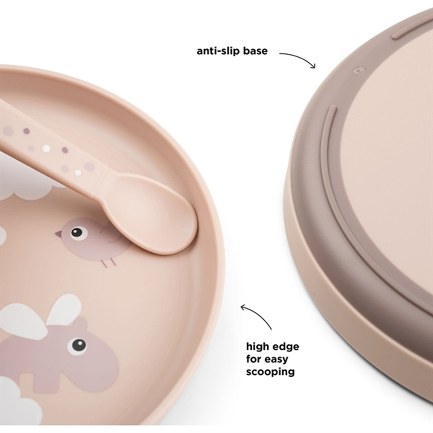 Done by Deer Foodie Plate Happy Clouds Powder