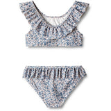 Wheat Blue Flower Meadow Bikini Elina