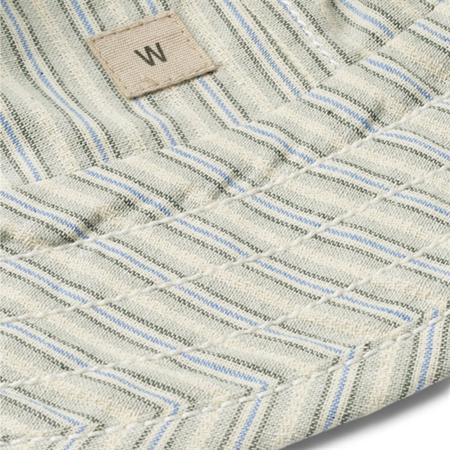 Wheat Aquablue Stripe Bucket Hat Alec