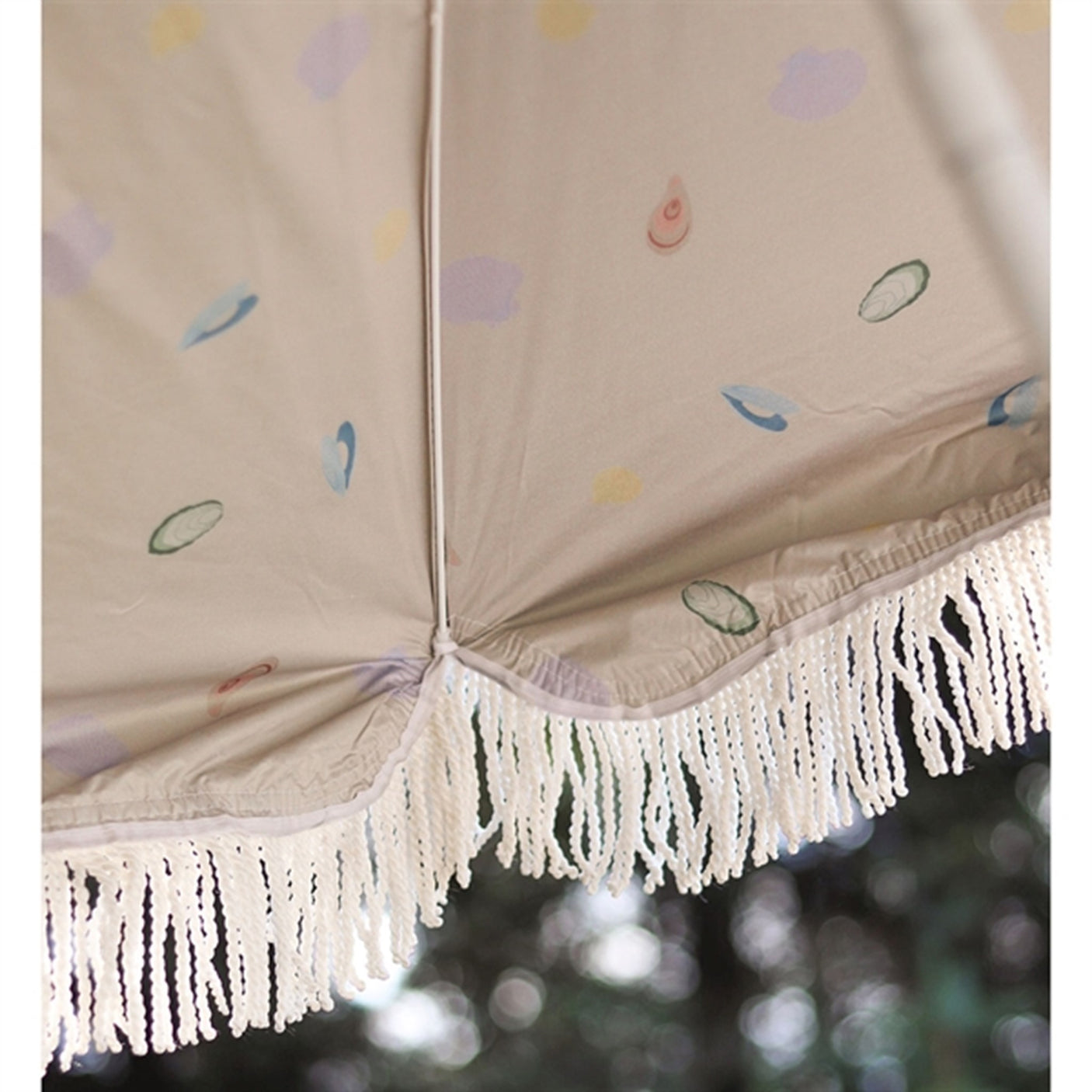 Vanilla COPENHAGEN Strandparasol UV50+ Seashell Oyster Grey 5