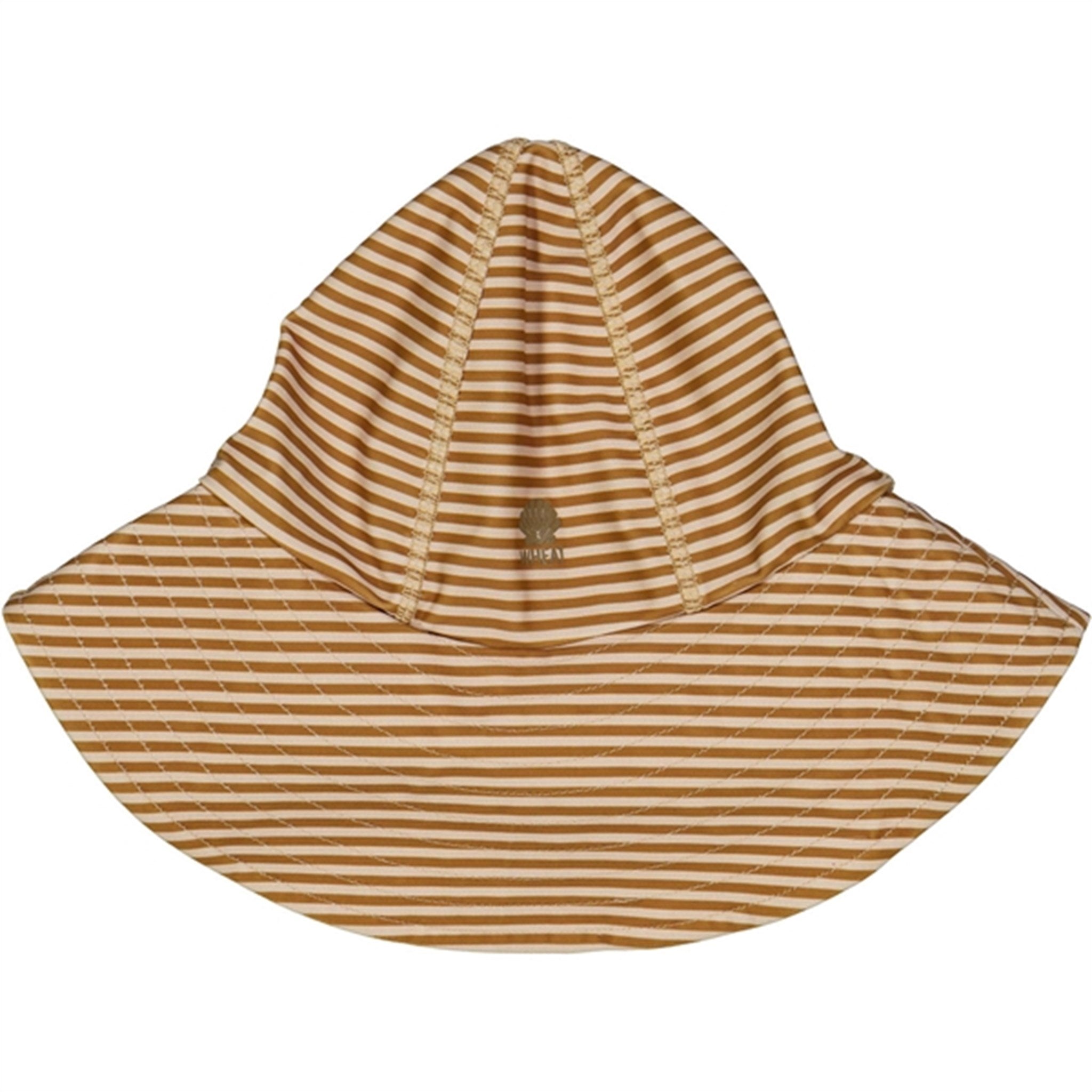Wheat Golden Green Stripe UV Sun Hat 2