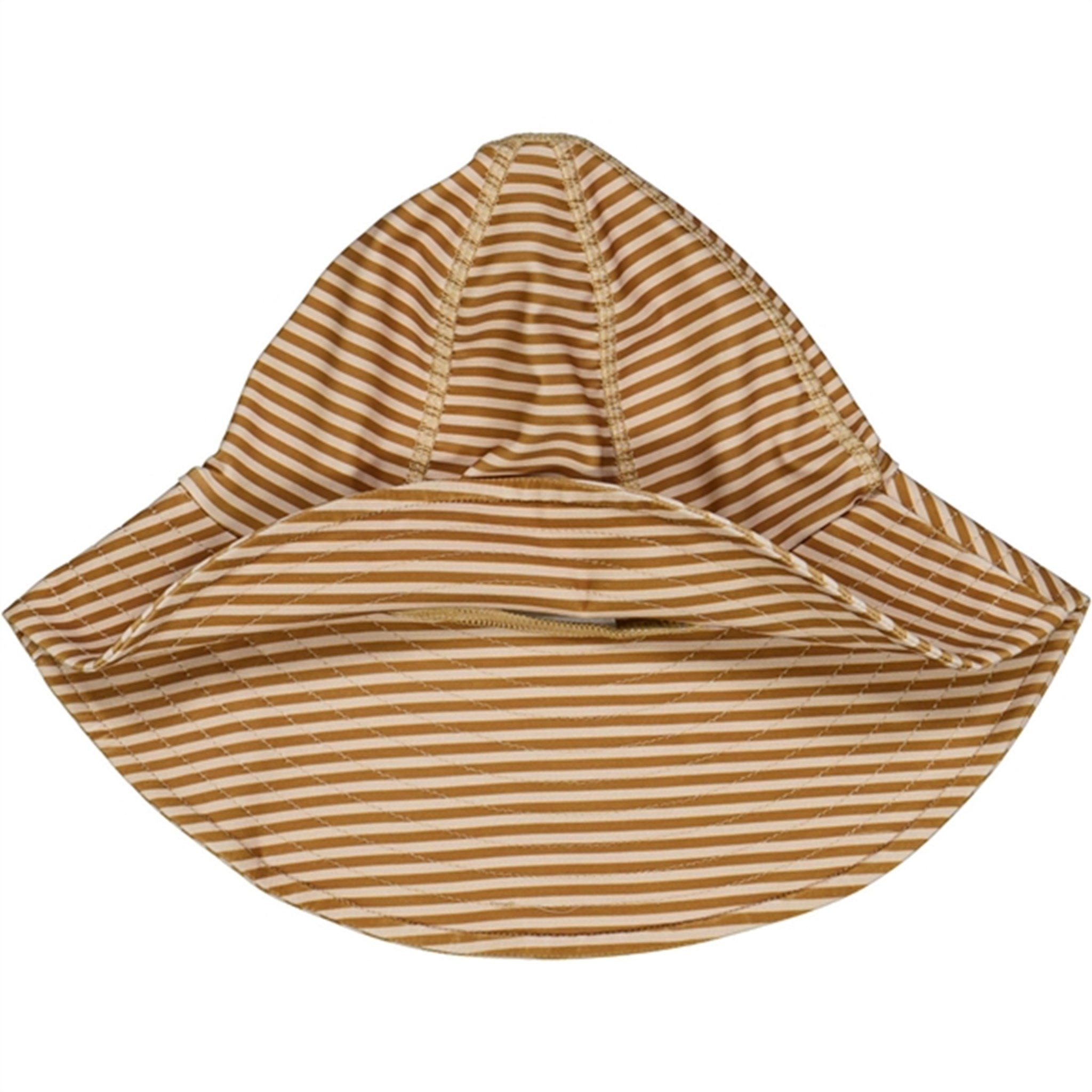 Wheat Golden Green Stripe UV Sun Hat 3