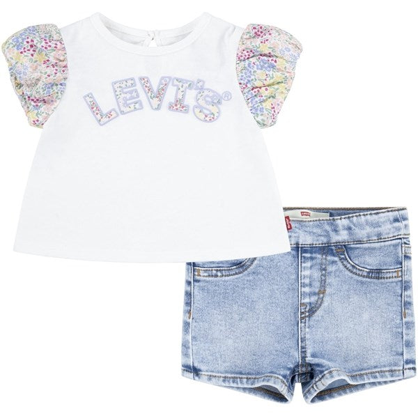 Levi's Floral Slv T-Shirt Og Shorts Sugar Swizzle