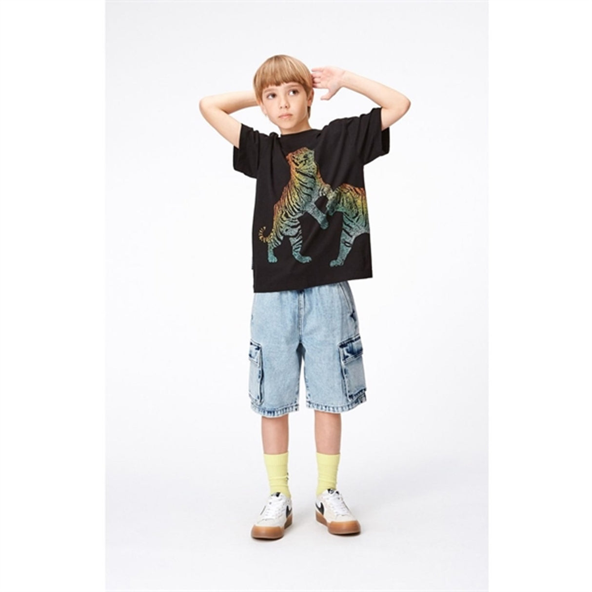 Molo Light Stone Denim Alvy Shorts