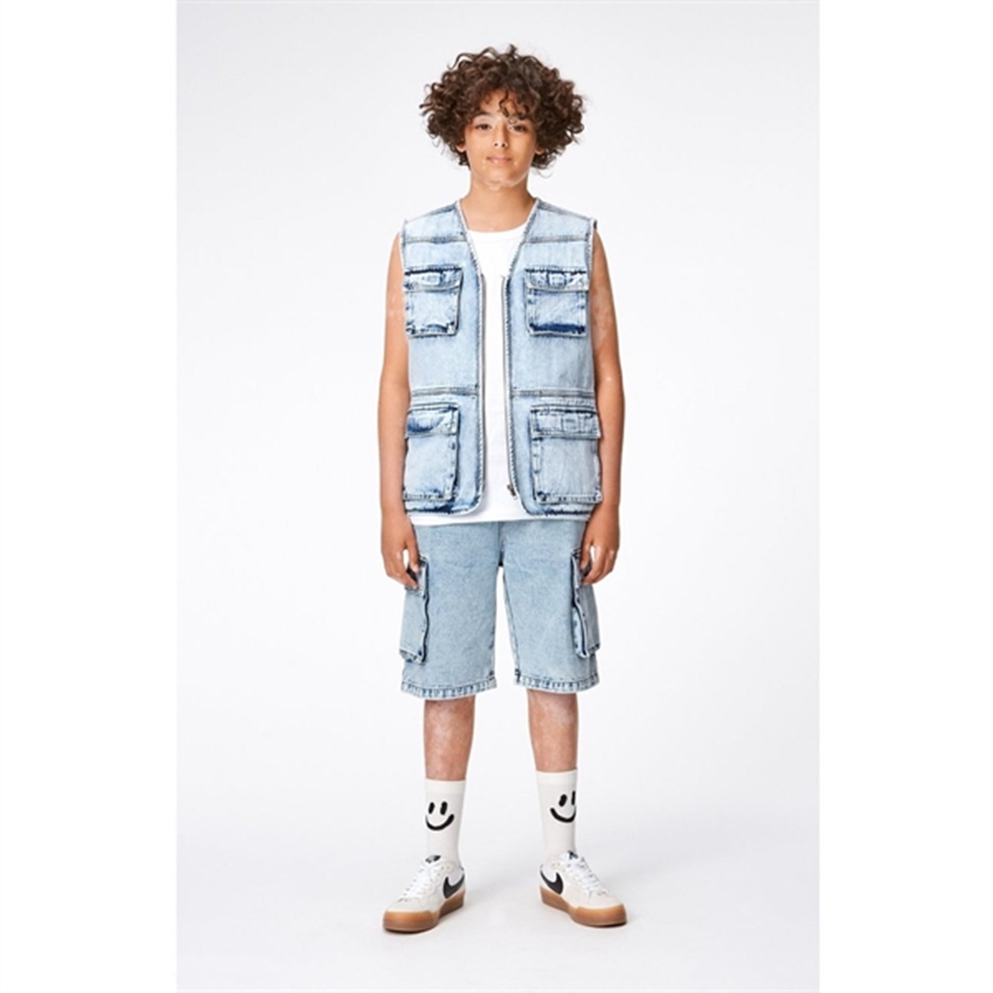 Molo Light Stone Denim Alvy Shorts