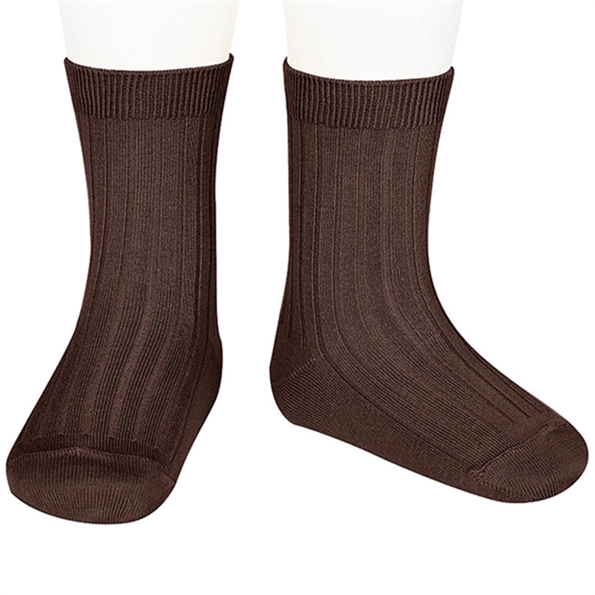 Cóndor Socks Basic Rib Brown
