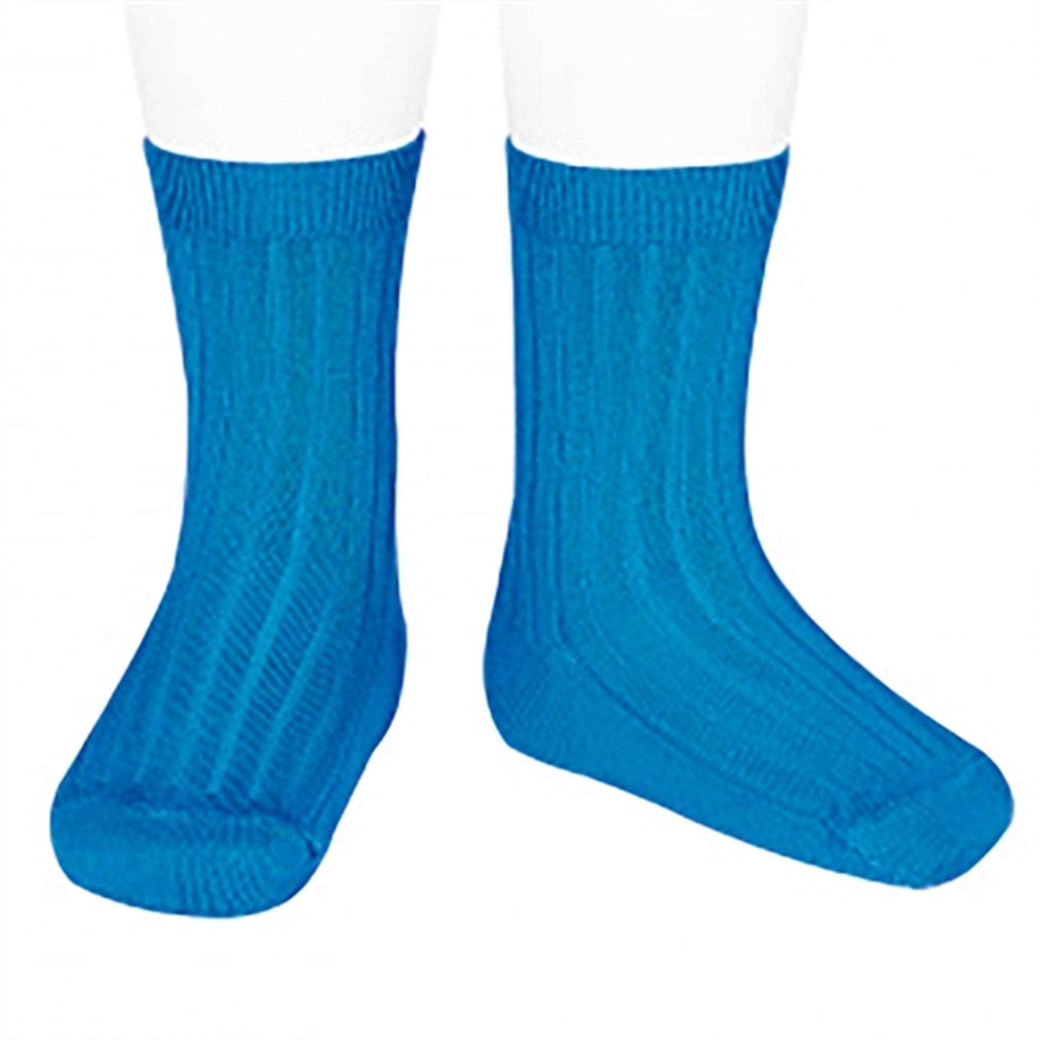 Cóndor Socks Basic Rib Electric Blue