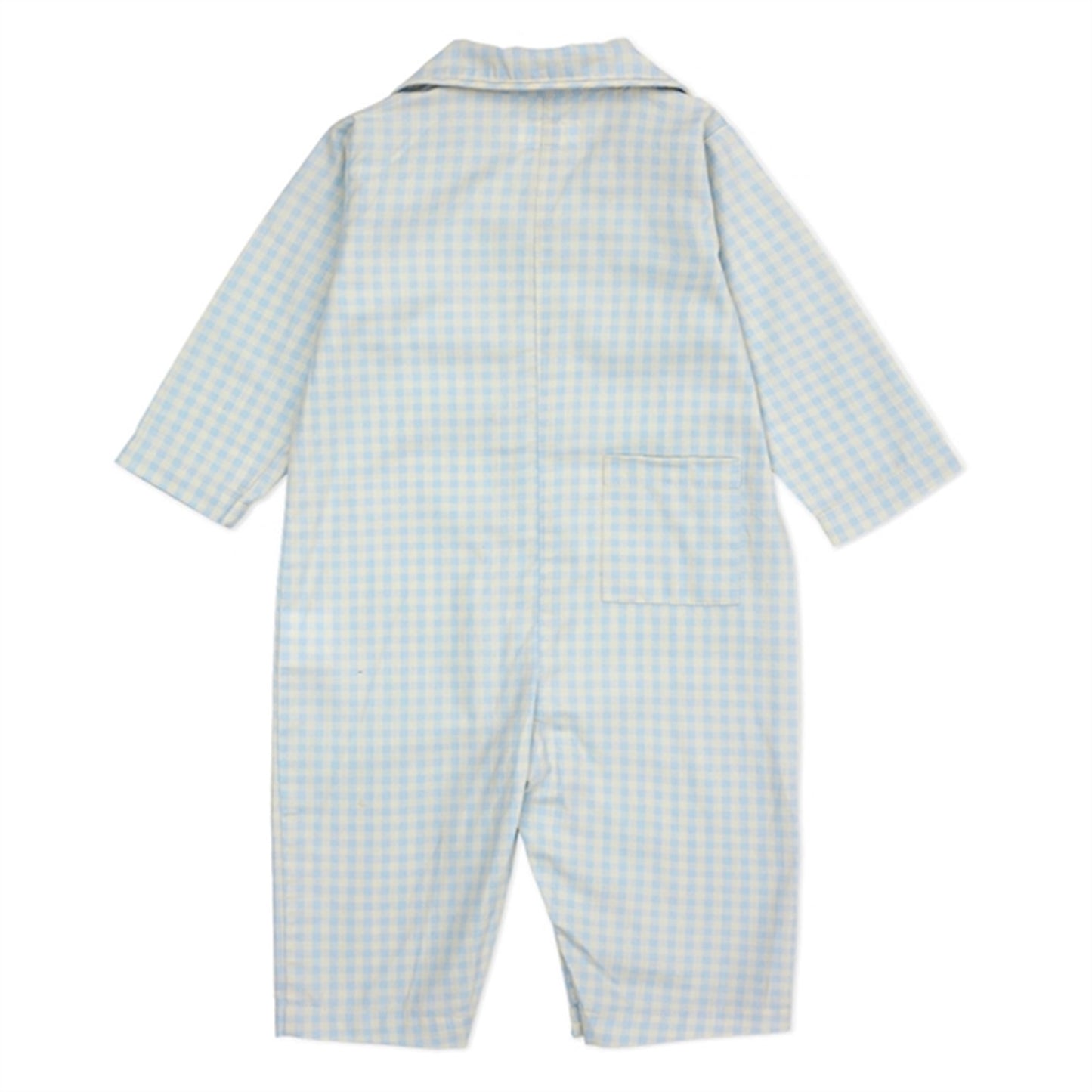 lalaby Blue Gingham Classic PJ Suit