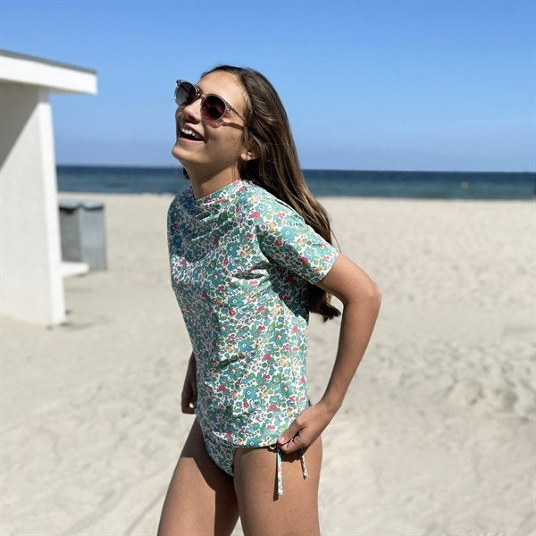 Petit Crabe Betsy D Luna Boatneck Swim Shirt Liberty© fabric