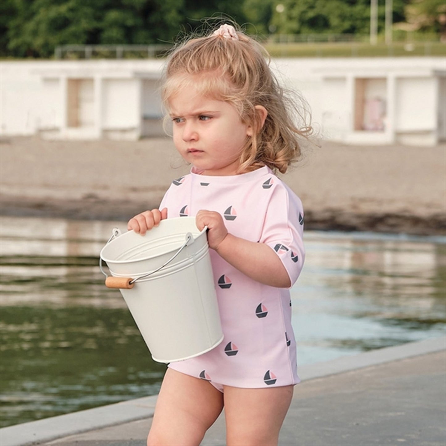 Petit Crabe Rose Boat Luna Swim Shirt